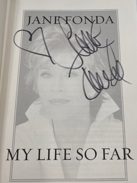 Jane Fonda Signed My Life So Far Book BAS