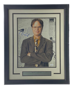 Rainn Wilson Signed Framed The Office 11x14 Dwight Schrute Photo JSA