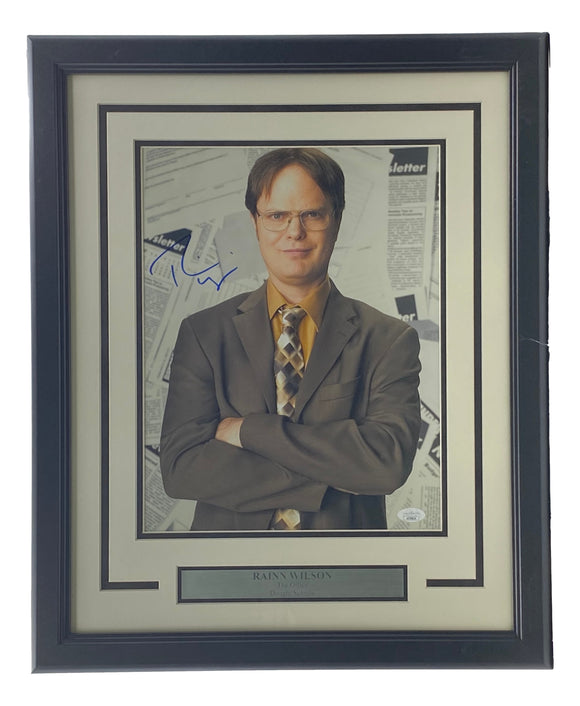 Rainn Wilson Signed Framed The Office 11x14 Dwight Schrute Photo JSA Sports Integrity