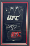 Demetrious Mighty Mouse Johnson Signed UFC Glove Goat Insc 16x22 Shadowbox JSA