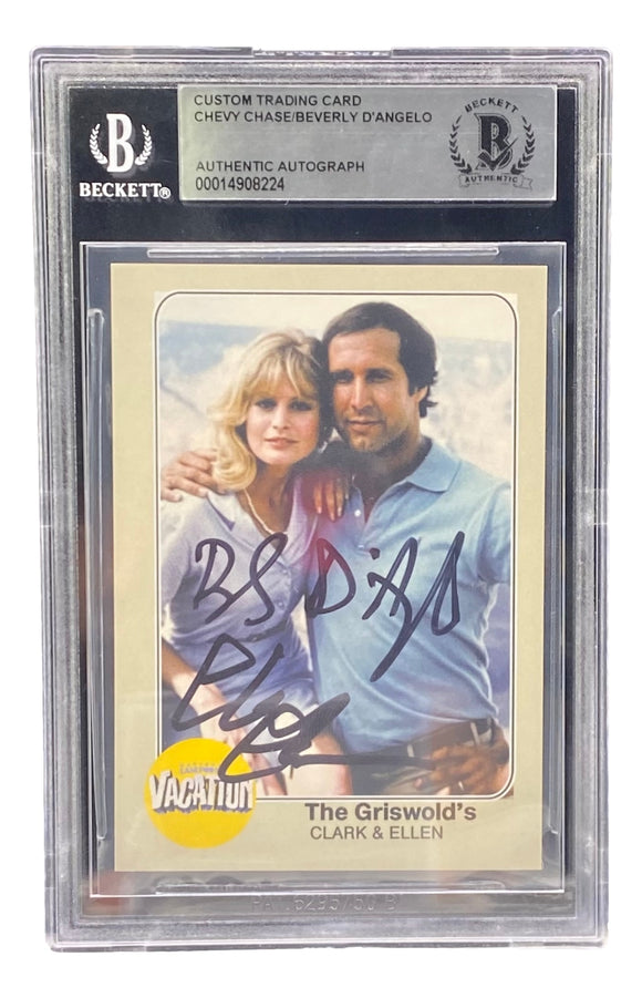 Chevy Chase D'Angelo Signed National Lampoons Trading Card Card BAS Sports Integrity