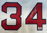 David Ortiz Signed Boston Red Sox M&N 2004 World Series Baseball Jersey BAS ITP
