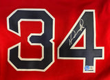 David Ortiz Signed Red Sox Majestic Authentic 2007 World Series Jersey BAS ITP Sports Integrity