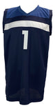 Anthony Edwards Signed Custom Navy Blue Pro-Style Basketball Jersey BAS ITP