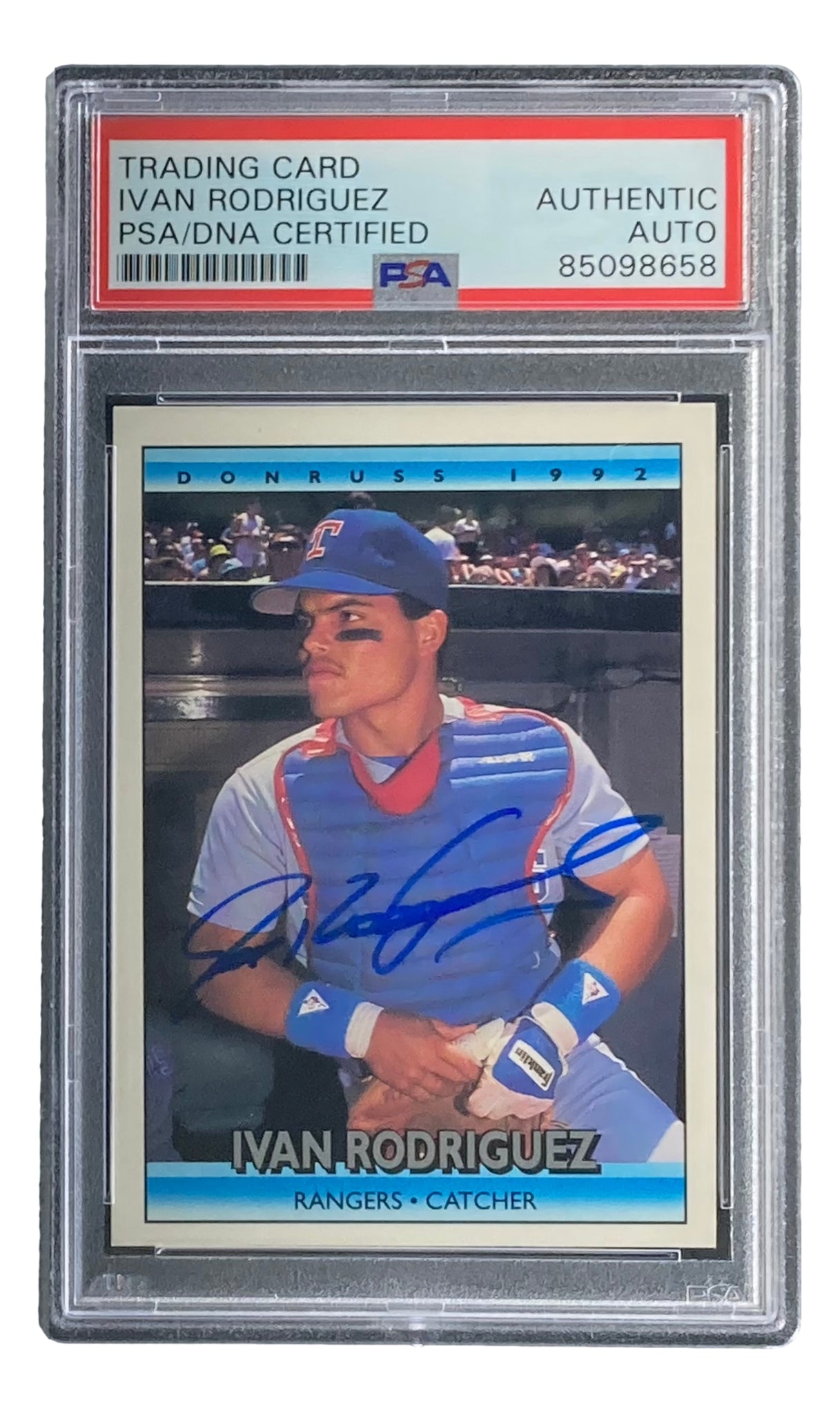 Ivan Rodriguez Signed 1991 Leaf #289 Texas Rangers Rookie Card PSA/DNA –  Sports Integrity