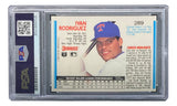 Ivan Rodriguez Signed 1991 Leaf #289 Texas Rangers Rookie Card PSA/DNA Sports Integrity