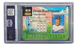 Ivan Rodriguez Signed 1992 Topps #415 Texas Rangers Rookie Card PSA/DNA Sports Integrity