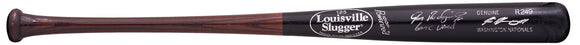 Ivan Rodriguez Signed Nationals Game Issued Louisville Bat Game Used Insc Hunt Sports Integrity