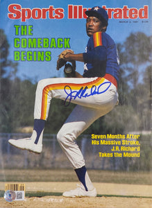 JR Richards Signed Houston Astors Sports Illustrated Magazine Cover BAS Sports Integrity