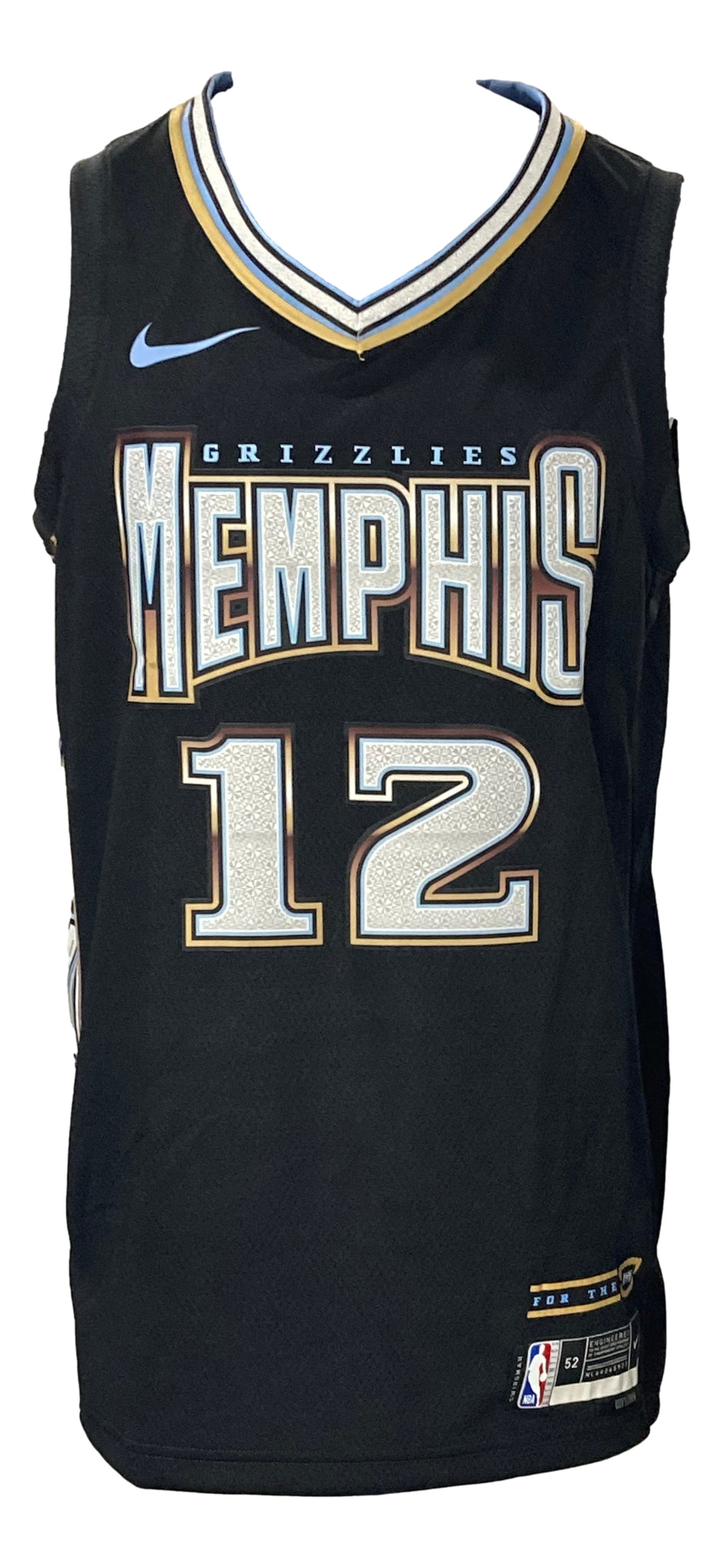 RSA Ja Morant Signed Nike Swingman Memphis Grizzlies Blue XXL Basketball Jersey (JSA)