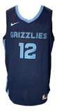 Ja Morant Signed Memphis Grizzlies Navy Blue Nike Swingman 2XL Jersey BAS Sports Integrity