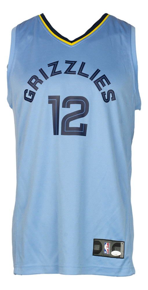 Memphis Grizzlies Ja Morant Autographed Light Blue Fanatics Jersey Size XL  ROY 20 JSA Stock #207962 - Mill Creek Sports