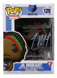 Ja Morant Signed Memphis Grizzlies NBA Funko Pop! #129 JSA