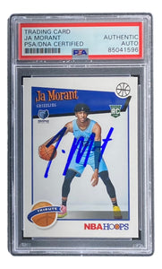 Ja Morant Signed 2019/20 Panini Hoops #297 Grizzlies Rookie Card