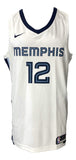Ja Morant Signed Memphis Grizzlies White Nike Swingman Jersey BAS Sports Integrity