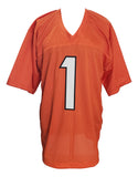 Ja'Marr Chase Signed Custom Orange Pro-Style Football Jersey JSA SD Sports Integrity