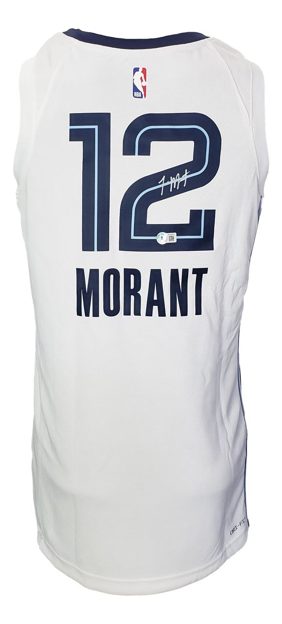Sports Integrity Ja Morant Signed Blue Nike Memphis Grizzlies Swingman Basketball Jersey JSA