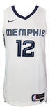 Ja Morant Signed Memphis Grizzlies White Nike Swingman M Jersey BAS Sports Integrity