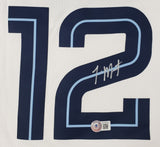Ja Morant Signed Memphis Grizzlies White Nike Swingman M Jersey BAS