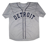 Jace Jung Detroit Signed Gray Baseball Jersey BAS