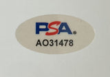 White oval sticker with blue and red PSA logo above black code AO31478, featured on the Jack Black Signed Kung Fu Panda Full Movie Script from Sports Integrity.