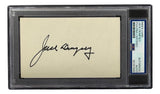 Jack Dempsey Boxing Signed In Black Index Card PSA/DNA
