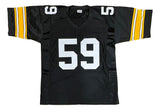 Jack Ham Pittsburgh Signed Black Football Jersey HOF 88 BAS