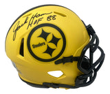 Jack Ham Signed Pittsburgh Steelers Rave Mini Speed Helmet HOF 88 BAS