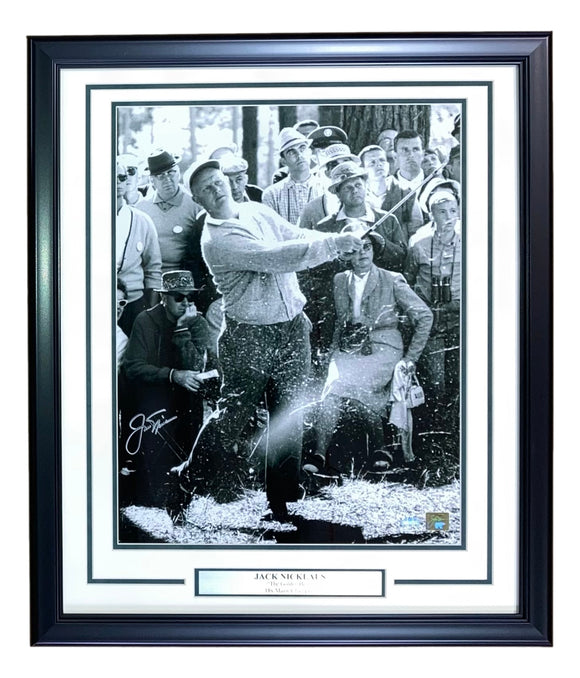 Jack Nicklaus Signed Framed 16x20 PGA Golf Photo Steiner+Golden Bear Holos Sports Integrity