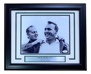 Jack Nicklaus Signed Framed 8x10 Golf Photo JSA AH61368