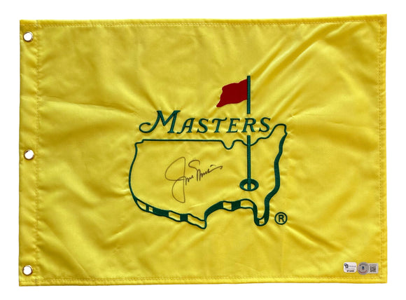 Jack Nicklaus Signed Undated Masters Golf Flag BAS AC40934 Sports Integrity
