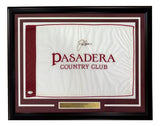 Jack Nicklaus Signed Framed Pasadera Country Club Golf Flag JSA QR