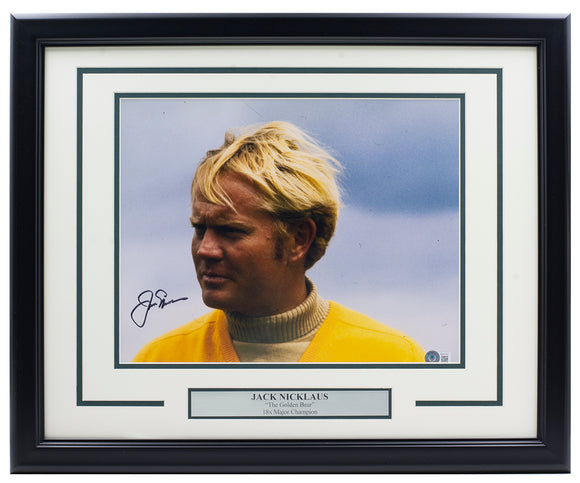 Jack Nicklaus Signed Framed 11x14 Golf Photo BAS LOA AB51361 Sports Integrity