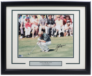 Jack Nicklaus Signed Framed 11x14 Golf Photo BAS LOA AB51362 Sports Integrity