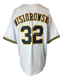 Jacob Misiorowski Milwaukee Signed White Baseball Jersey Prova Hologram