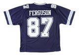 Jake Ferguson Dallas Signed Navy Blue Football Jersey BAS ITP