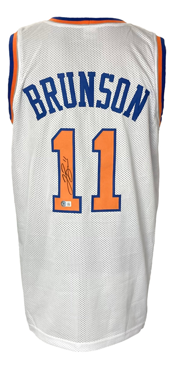 Sports Integrity New York Stephon Marbury Signed Custom Blue Pro-Style Basketball Jersey BAS Itp