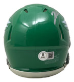 Jalen Carter Signed Eagles Kelly Green Mini Helmet BAS w/ Super Bowl 59 LIX Case