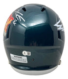 Jalen Carter Signed Philadelphia Eagles FS Super Bowl 59 Replica Helmet BAS