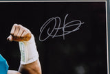 Jalen Hurts Signed Framed Philadelphia Eagles 11x14 Football Flexing Photo JSA