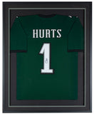 Jalen Hurts Signed Framed Custom Green Pro Style Football Jersey JSA