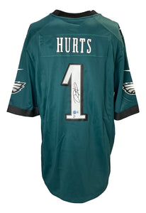Jalen Hurts Signed Philadelphia Eagles Green Nike Game Replica Jersey BAS+Hurts