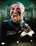 Jalen Hurts Signed Philadelphia Eagles 11x14 Football Yell Collage Photo JSA Sports Integrity