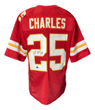Jamal Charles Signed Custom Red Pro-Style Football Jersey BAS ITP Sports Integrity