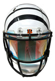 Ja'Marr Chase Signed Bengals Full Size White Authentic Speed Helmet w/ Visor BAS