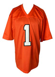 Ja'Marr Chase Signed Custom Orange Pro-Style Football Jersey JSA SD Hologram Sports Integrity