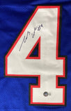 James Cook Buffalo Signed Blue Football Jersey BAS - Sports Integrity