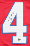 James Cook Buffalo Signed Red Football Jersey BAS