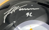 James Harrison Signed Pittsburgh Steelers Full Size Speed Replica Helmet BAS ITP