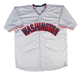 James Wood Washington Signed Gray Baseball Jersey BAS
